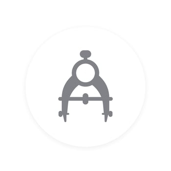 divider, compass icon vector