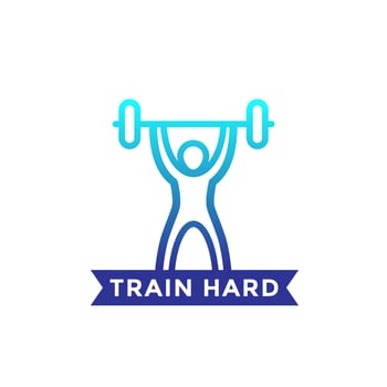 gym training vector illustration