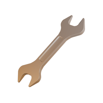Project tools 3d Illustration, Wrench png