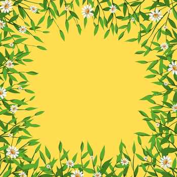 Illustration of wall and plant background vector