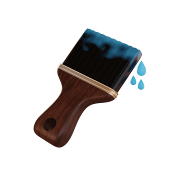 Project tools 3d Illustration, Paintbrush png