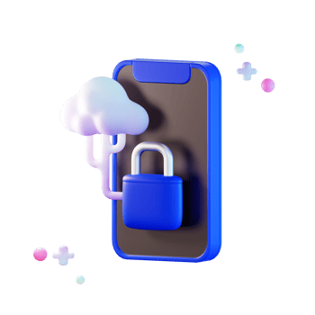 Phone Security 3d Illustration png