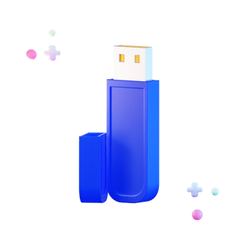 Flash Drive 3d Illustration png