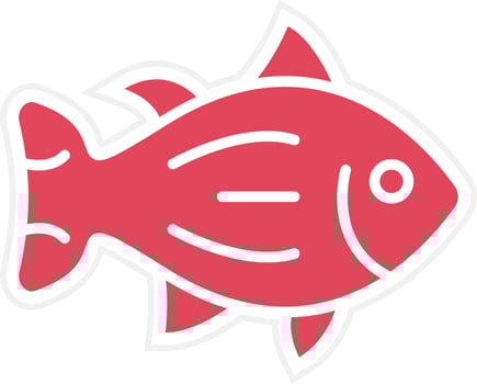 Salmon Icon Style vector
