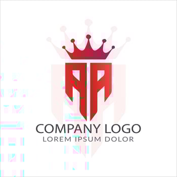 Letter a logo design vector