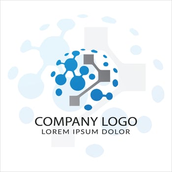 Modern logo branding design vector