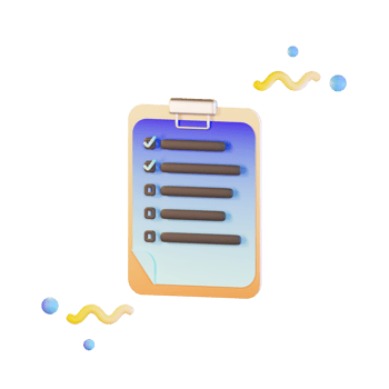 Office Notes 3d Illustration png