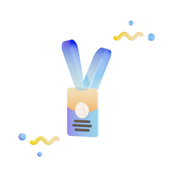 Id card 3d Illustration png
