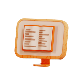 Online Learning Icon education 3d Illustration png