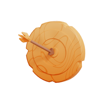 Targeting Icon education 3d Illustration png