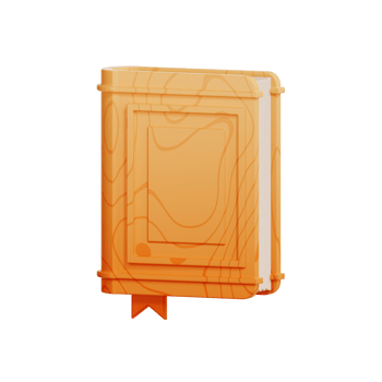 Bookmark Icon education 3d Illustration png