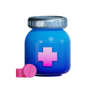 Health, and Medicine icon, 3d illustration png