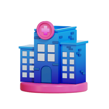 Medical Institute Health and Medicine icon, 3d illustration png