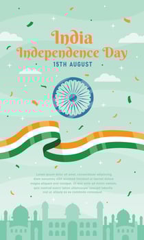 Happy India Independence Day Concept vector