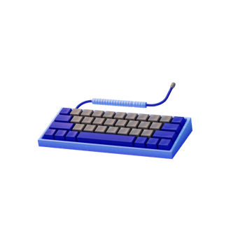 Mechanical Keyboard Device Electronic icon 3d illustration png