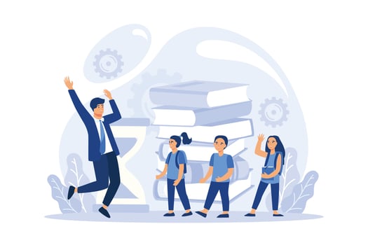 Literature class illustration vector