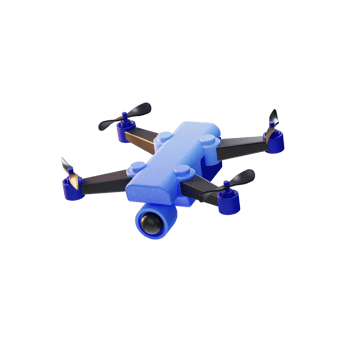 Drone Device Electronic icon 3d illustration png