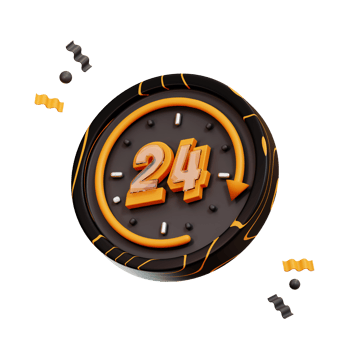 24 Hour Icon, 3d Illustration E Commerce png