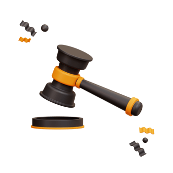 Auction Hammer Icon, 3d Illustration E Commerce png