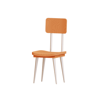 Furniture Chair Icon, 3d Illustration png
