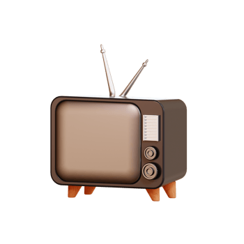 Furniture Television Icon, 3d Illustration png