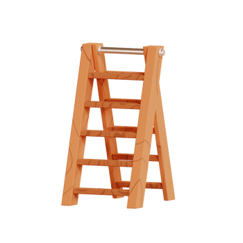 Furniture Ladders Icon, 3d Illustration png