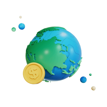 Global Economy, Finance Icon, 3d Illustration png