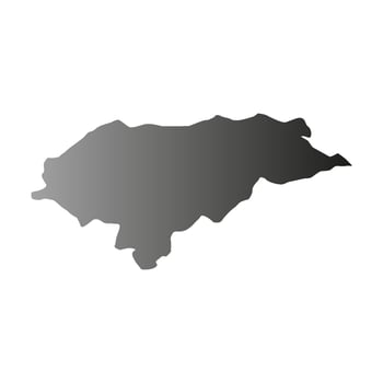 Illustrated Honduras map vector