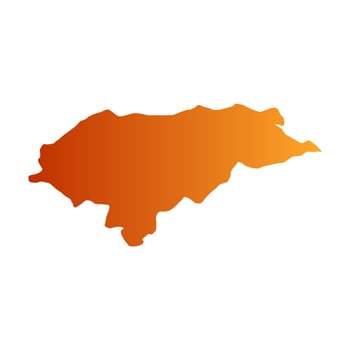 Illustrated Honduras map vector