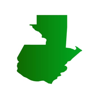 Guatemala map illustrated vector