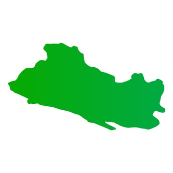El salvador map illustrated vector