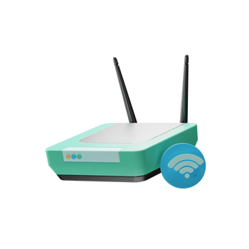 Smart Home Wifi 3d Illustration png