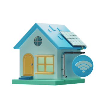 Smart Home 3d Illustration png