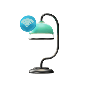 Smart Home, Table Lamp 3d Illustration png