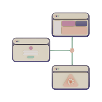 web design icon, prototype, 3d illustration png