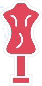 Mannequin Icon Style vector