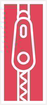 Zipper Icon Style vector