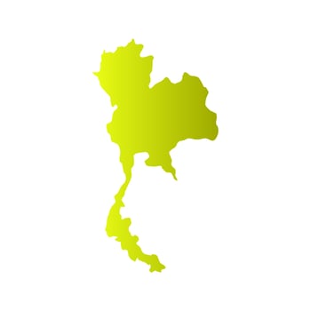 Thailand map illustrated vector