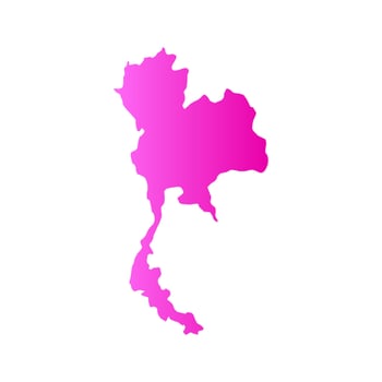 Thailand map illustrated vector