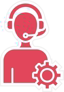 Technical Support Icon Style vector