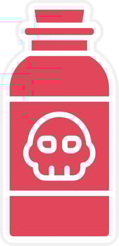 Poison Icon Style vector