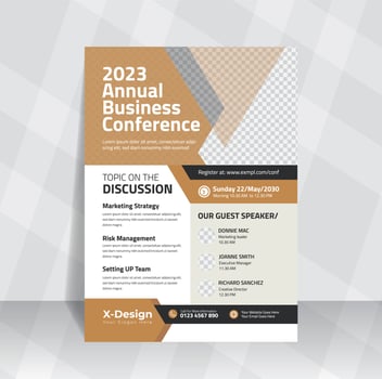 Annual Business Conference Flyer vector