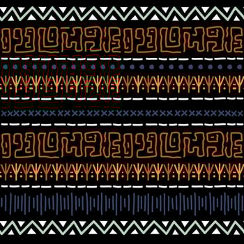 Navajo seamless pattern. Ikat background with traditional design texture vector