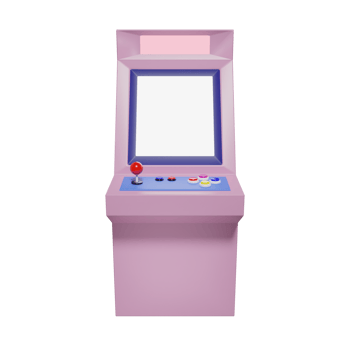 3D arcade machine png