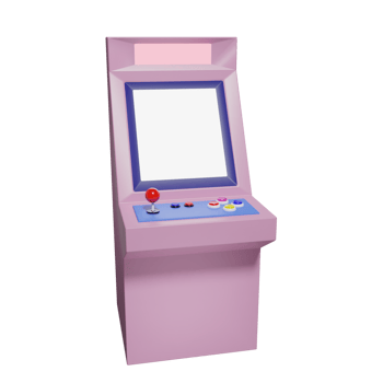 3D arcade machine png