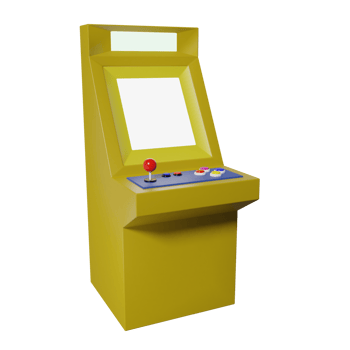 Retro arcade machine png