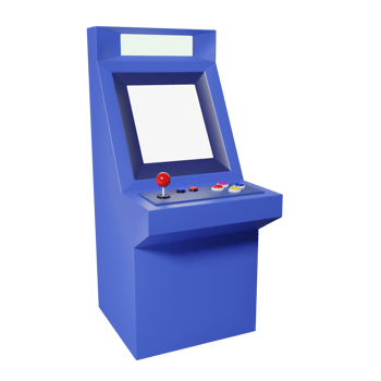 Retro arcade machine png