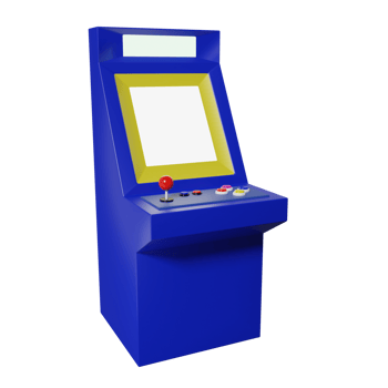 3D arcade machine png