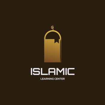 Muslim Learn logo, Islam learning logo template vector