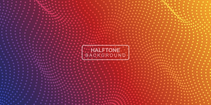 Halftone Dots Wavy Shapes Background. Abstract Background. Vector illustration